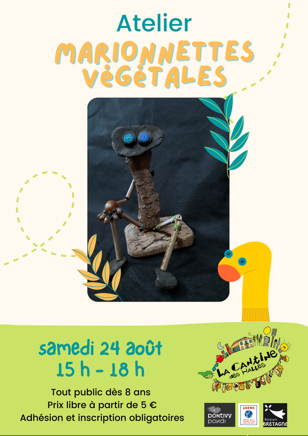 24 août 2024 | Atelier Marionnettes végétales